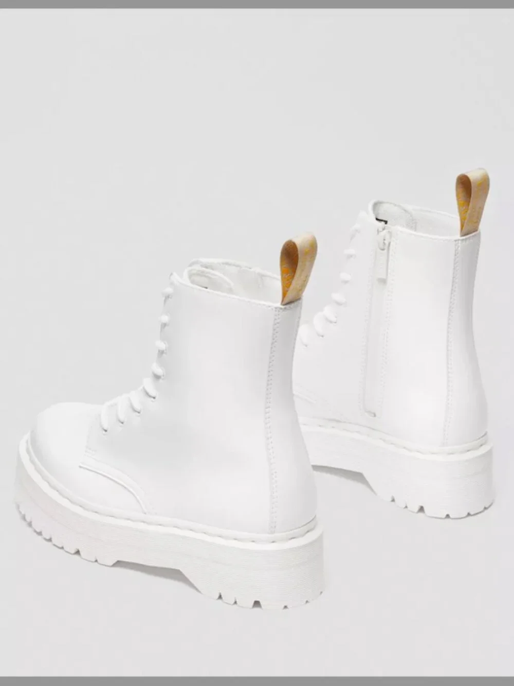 Dr. Martens White Jadon ll Platform Boot in Size 10